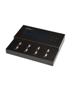 StarTech.com Standalone 1 to 7 USB Thumb Drive Duplicator and Eraser, Multiple USB Flash Drive Copier, System and File and Whole-Drive Copy 