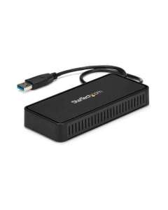 StarTech.com USB 3.0 Mini Dock - Dual Monitor USB-A Docking Station with DisplayPort 4K 60Hz Video & Gigabit Ethernet - 1ft (30cm) cable - Portable USB 3.1 Gen 1 Type-A Laptop Adapter