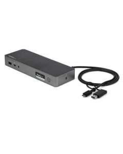 StarTech.com Universal Laptop Docking Station, Hybrid USB-C & USB-A Dock, Dual 4K DP & HDMI, 60W PD, Mac / Windows / Chrome OS, 4x USB 5Gbps Hub, GbE